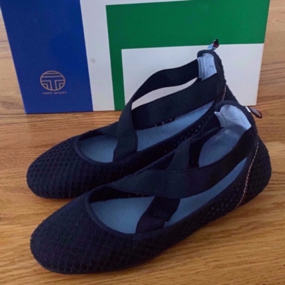 Tory Burch Sport NIB Navy Mesh Ballet Flats (8) - Picture 3 of 10